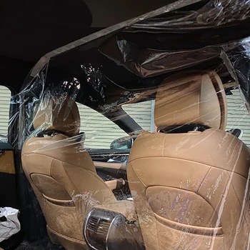 

Cars Protective Isolation Film Transparent Anti-spray Isolation Film Protective Cover Partition Curtain With Velcro For Car, Ube