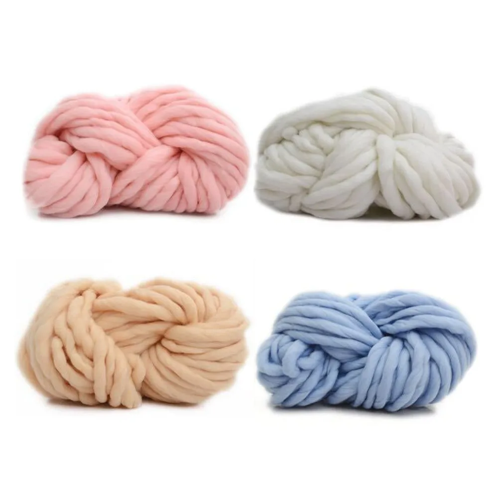 

Soft Acrylic wool Thick Yarn DIY Hand Knitting Yarn Crochet Wire Hat Scarf Towel Knitting Warn Yarn For 12 /20mm Ring needles