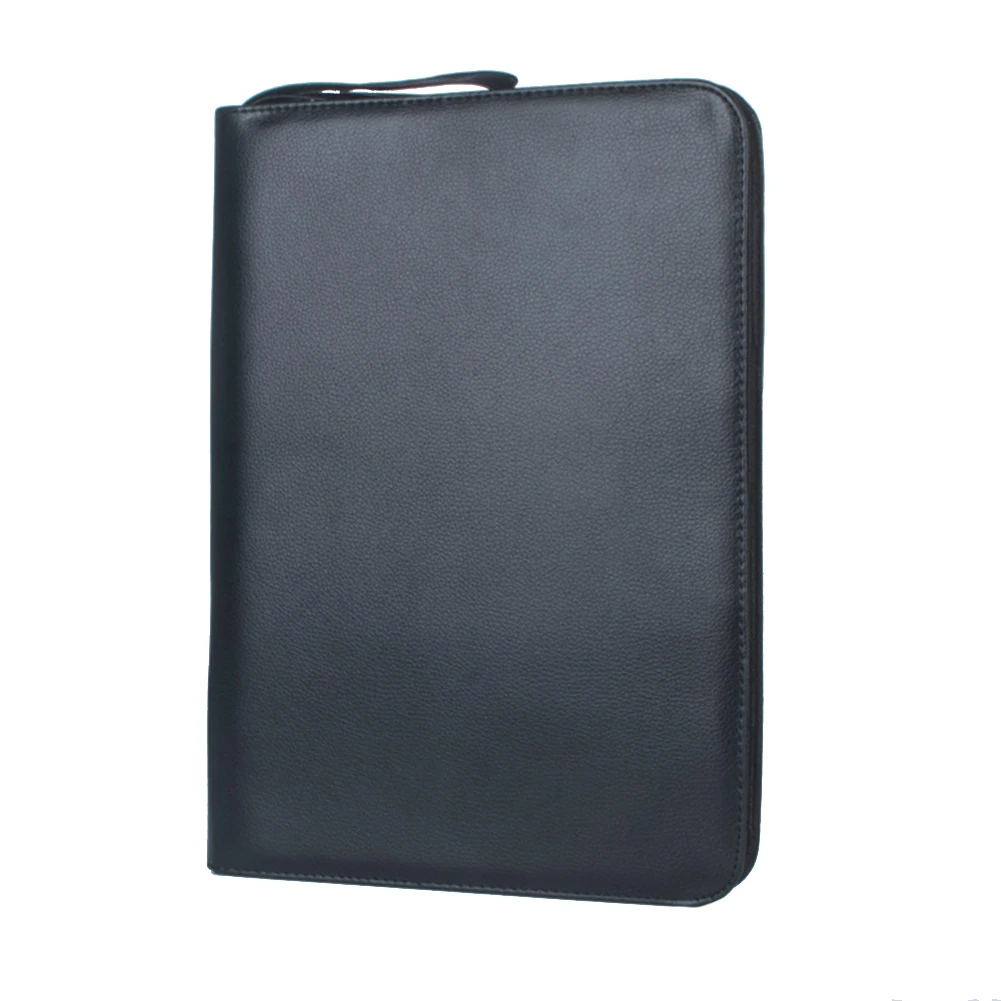 

Fountain Portable Stationery Solid Pen Bag Gift Storage Case Holder Simple School PU Leather Protective Sleeve Pouch For 48 Pens