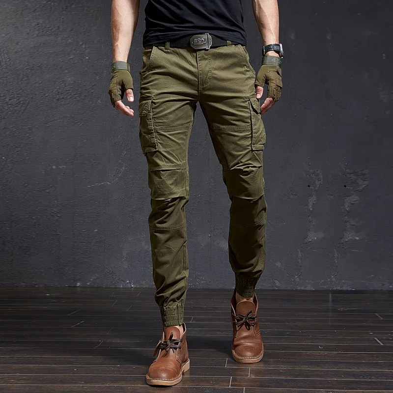 Pantalon cargo camouflage slim homme - qualité premium pour streetwear Harajuku et pêche urbaine
