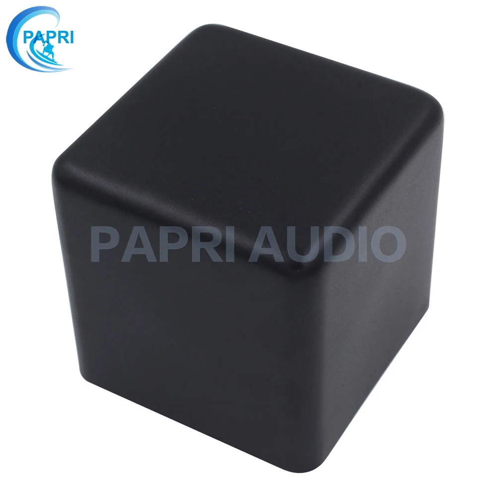 PAPRI 123*123*120 мм крышка трансформатора чехол коробка DIY Защитная крышка ламповый усилитель корпус черный металл HIFI для аудио 1 шт