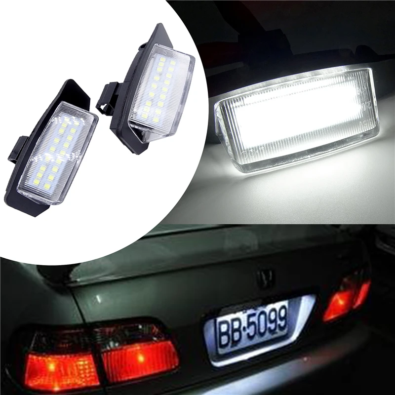 

2 Pcs LED Number License Plate Lights Lamps For Mitsubishi OUTLANDER XL(CW) 2006-2012 Lancer Sportback 2008~2012 Car Accessories