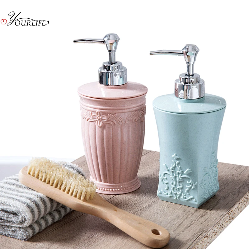 OYOURLIFE 400ml European Style Soap Dispenser Pump Bottles Bathroom Hand Sanitizer Shampoo Shower Gel Liquid | Дом и сад
