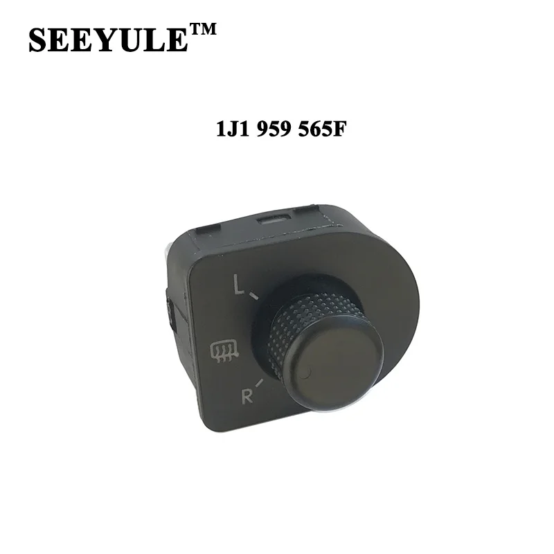 

1pc SEEYULE 1J1 959 565F Car Side Mirror Switch Rear with Heating Function 1J195956F for VW Golf MK4 Beetle Bora Passat B5 98-04