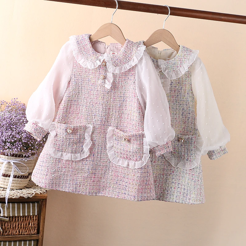 Baby Girls Dresses Spring Autumn Puffle Sleeve Kids Princess Clothes for 6 8 10 12 Years kids clothes princess costume girls dress