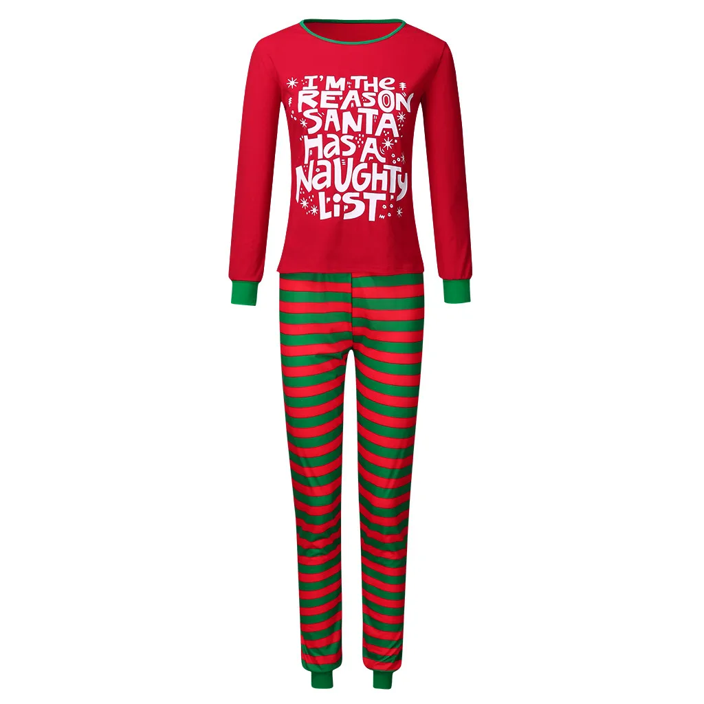 Рождественские пижамные комплекты для всей семьи; Одинаковая одежда для сна в полоску для папы и мамы; повседневные домашние пижамы для родителей и детей