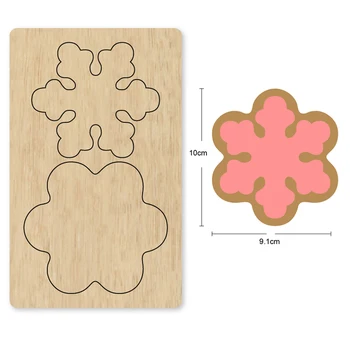 

Snowflake Flower DIY Cutting Mold Wood Dies For Leather Blade Rule Cutter Paper Crafts for Common Machines on the Market 2020