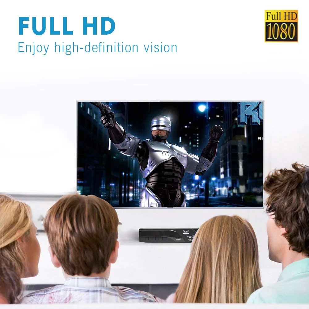 Vmade DVB-T2 DVB-T HD цифровой эфирный ТВ приемник Поддержка H.265/HEVC Dolby AC3 Youtube Лидер продаж Европа русский/Испания