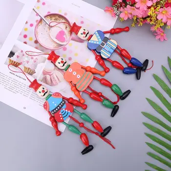 

Funny Vintage Colorful Pull The Rope String Toys Puppet King Wooden Craft Kids Children Gifts Random Color NEW