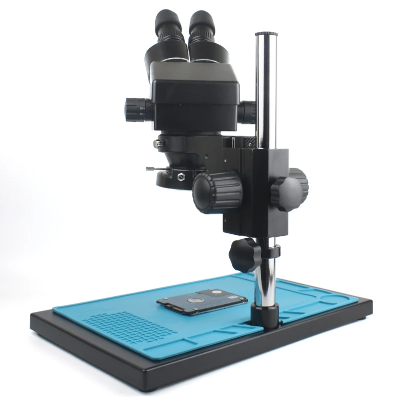 ACCU-SCOPE 3076-DIA Trinocular Zoom Stereo Microscope on LED Diascopic Stand, 6.7x - 45x Magnification - New York Microscope Company ACCU-SCOPE 3076-DIA Trinocular Zoom Stereo Microscope on LED Diascopic Stand, 6.7x - 45x Magnification - New York Microscope Company
