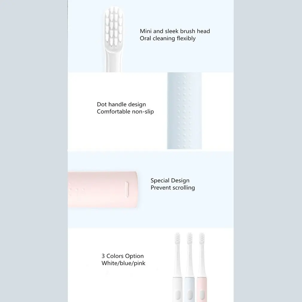 T100 Sonic Electric Toothbrush Lightweight 46G Portable Sonic Rechargeable Toothbrush Best Gift T100 Sonic Electric Toothbrush Lightweight 46G Portable Sonic Rechargeable Toothbrush Best Gift
