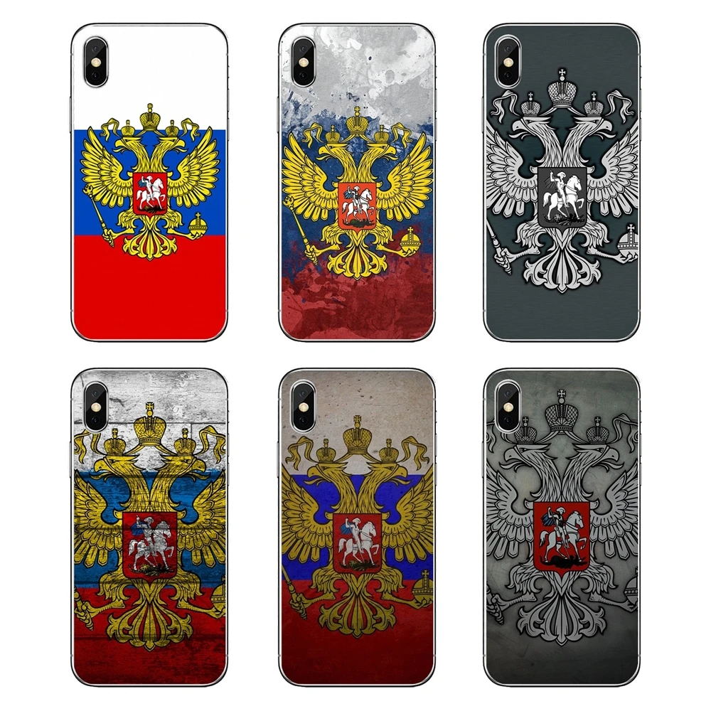 Российская Федерация эмблема флага прозрачные мягкие чехлы для samsung Galaxy A5 A6 A7 A8 A9