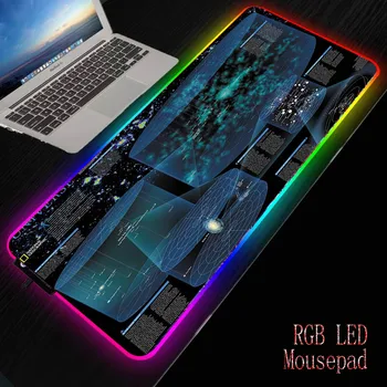 

MRGBEST Map Planet Space Universe RGB Large Mouse Pad Gamer Computer Mousepad Led Backlight Surface Mause Pad Keyboard Desk Mat