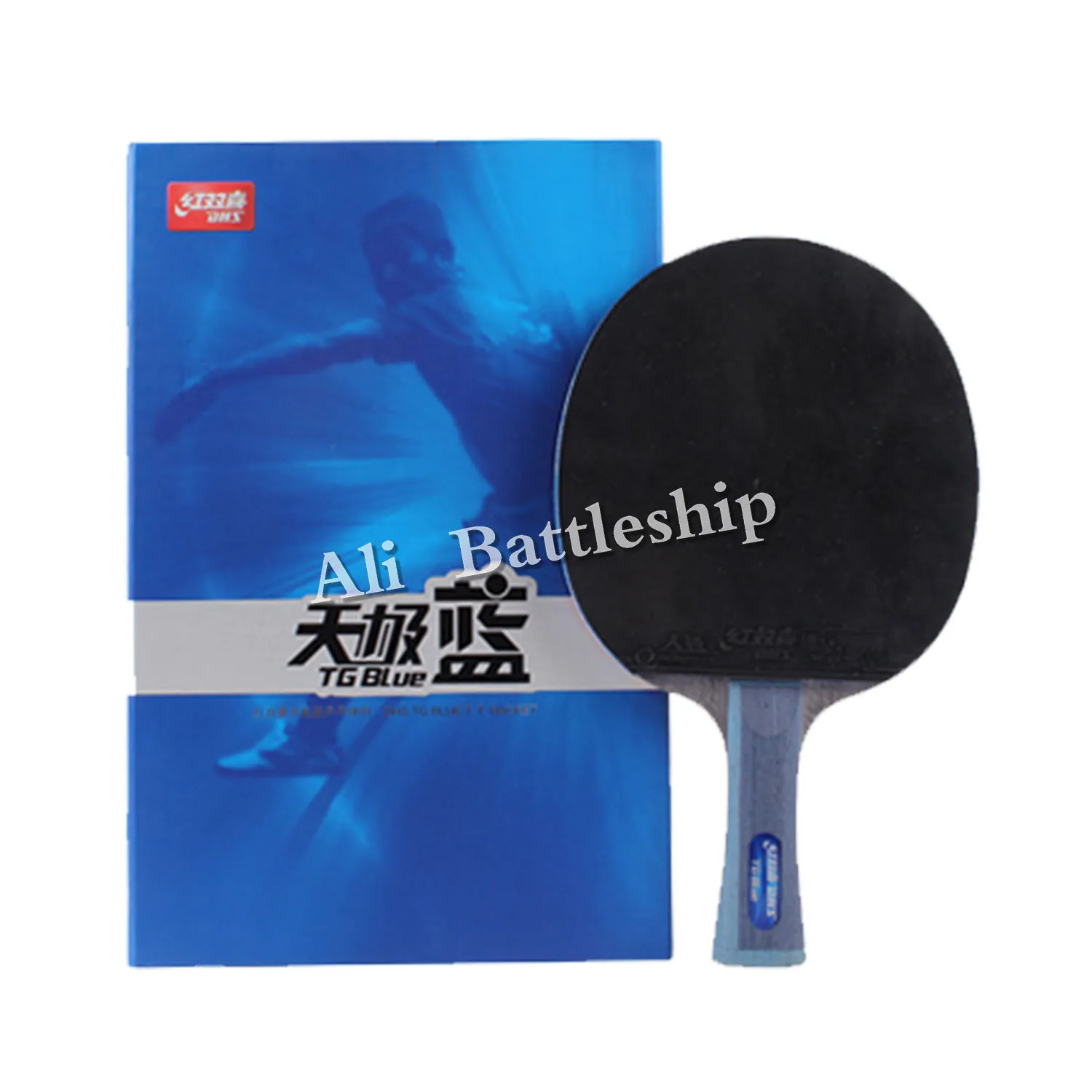 DHS TB series table tennis racket Table racquet ping pong TG BLUE + Tin Arc Sponge pimples in rubbers TB2/TB6 | Спорт и развлечения