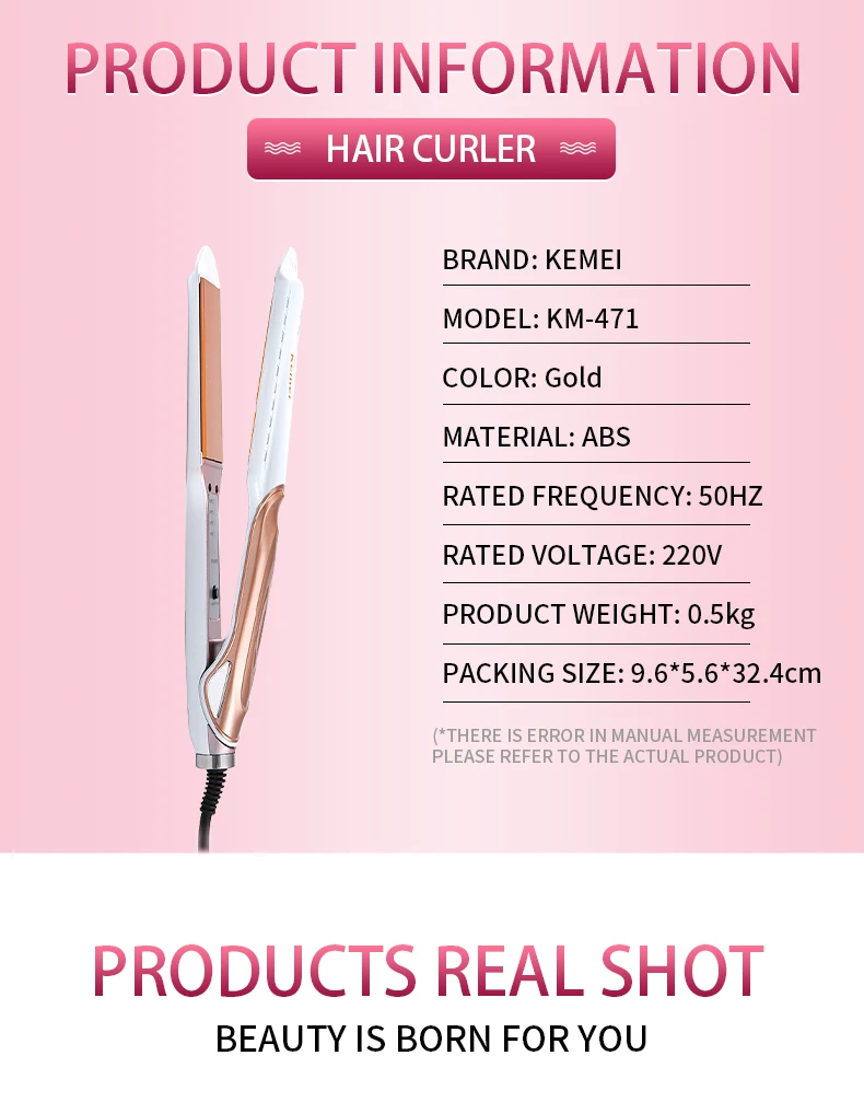 Kemei KM-471 Professional Hair Straightener 9