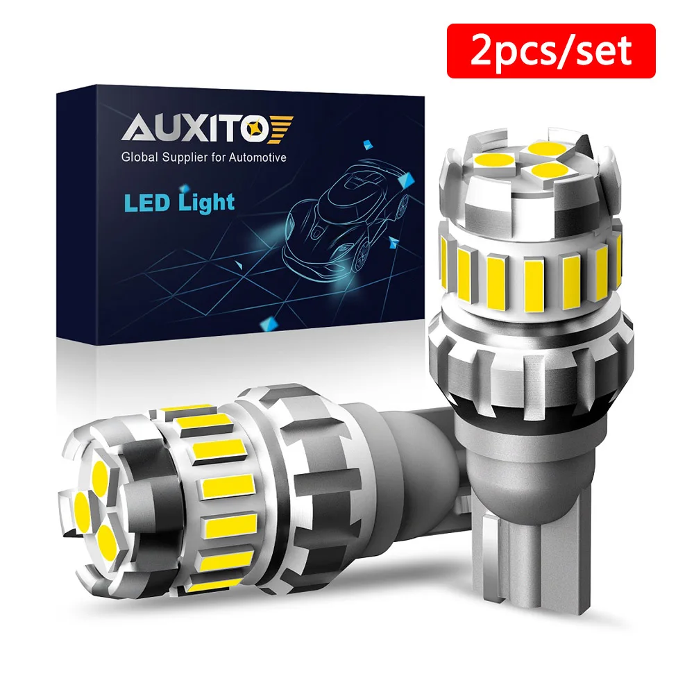 AUXITO 2ks T15 W16W LED cibule T16 canbus záloha couvat lehký 921 912 LED lampa vysoký jas ne defekt auto světel 6500K bělouš