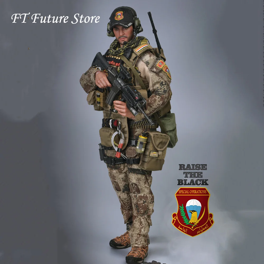 

Collectible SS107 1/6 Scale Male Solider Figure Iraq Special Operations Forces ISOF SAW GUNNER Action Figure Model for Fans Gift