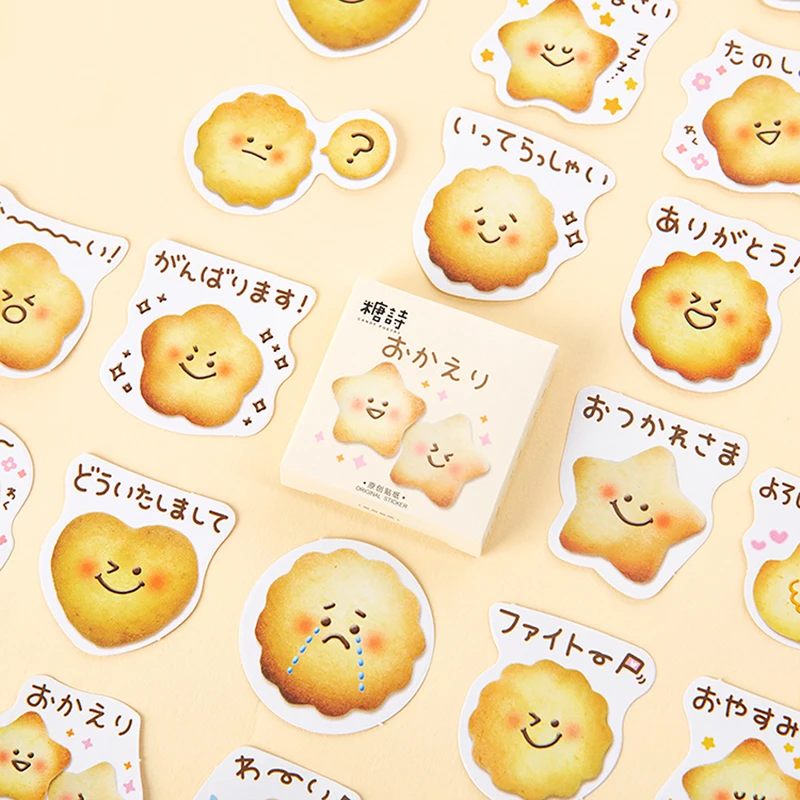 Мохамм 45 листов Kawaii Star бисквиты Happy Wink Cry expression японские Канцтовары Васи маскирующий стикер школьные принадлежности
