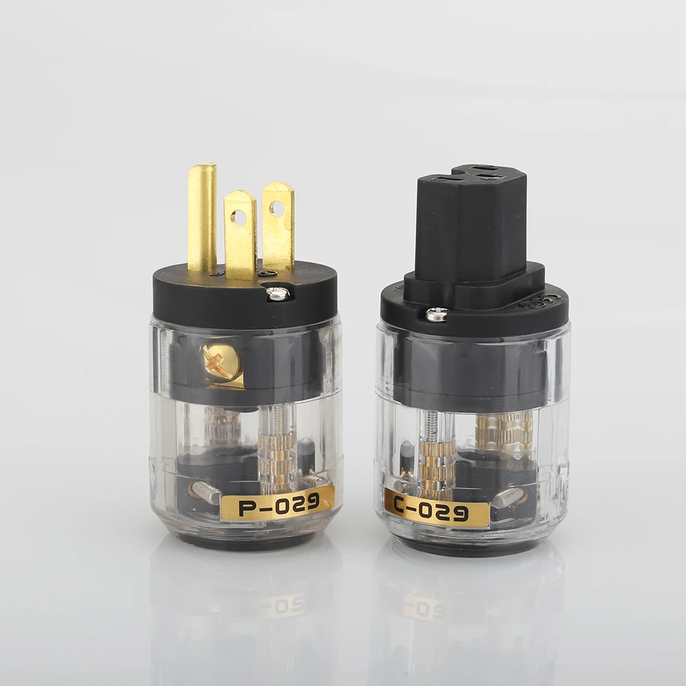 Hi End Hifi аудио P-029 позолоченный AC мощность Электрический разъем шнур питания разъемы США Schuko Разъем питания