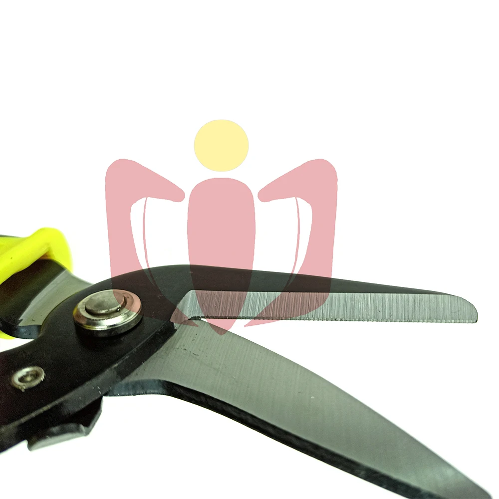 8" 200mm Snips Plastic Handle Curved Cut Sheet Metal Heavy Duty Shear Scissors For Cutting Iron High Quality
