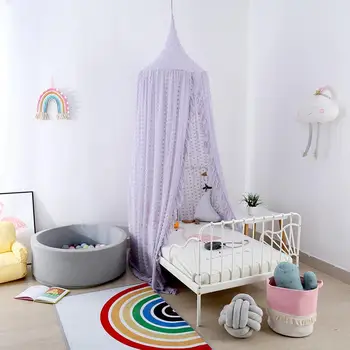 

New Design Hanging Baby Canopy Bedcover Mosquito Crib Tent Curtains Bedding Round Dome Chiffon Room Decor