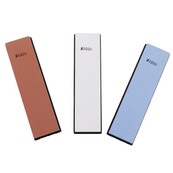 

1000 Grit Professional Whetstone White Corundum Whetstone Sharpener Multilevel Knife Sharpener Sharpening Stone Silicone Base