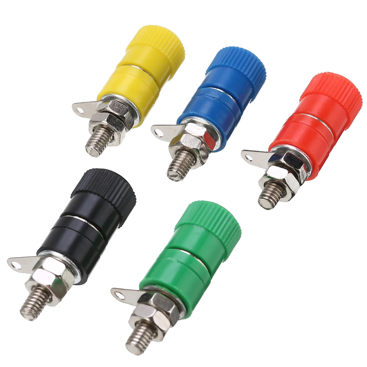 

10pcs/set 4mm Female Banana Plug Socket Connector Binding Post Amplifier Terminals Adapter For Speaker Audio Terminal Splice