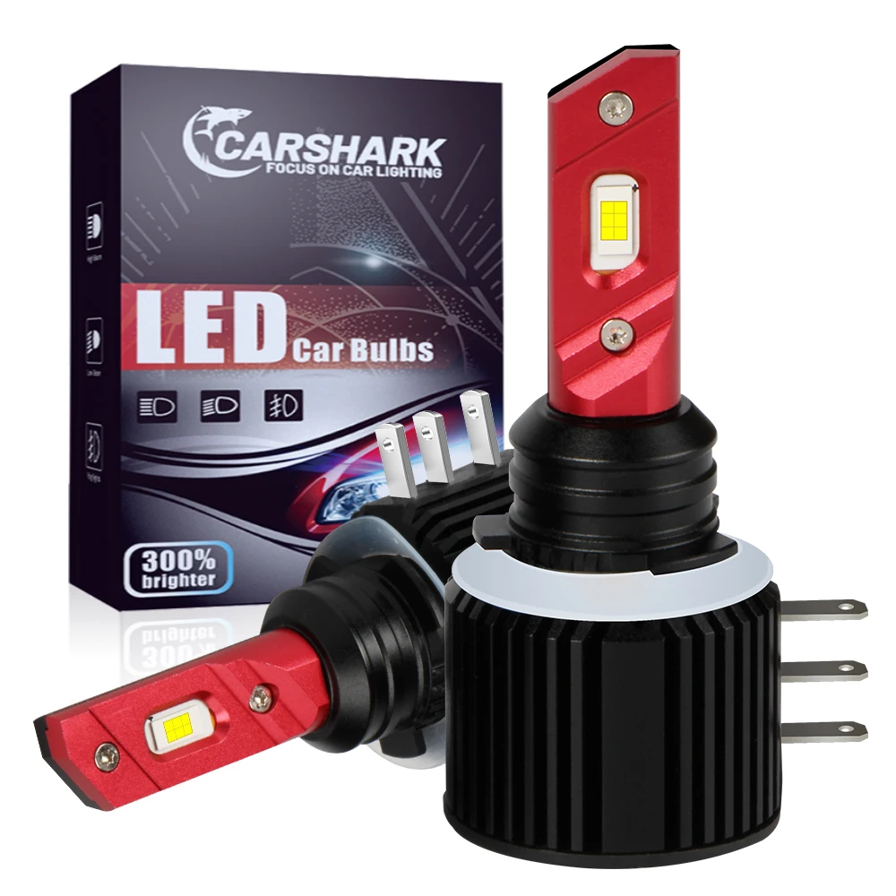 Автомобильные светодиодные лампы Carshark H15 Canbus No Erorr 20000LM подсветка для Audi Caravel VW Golf 6