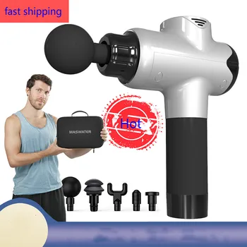 

Silent Vibration Massage Gun Machine 20 Speeds Powerful New Design Fascia Massage Gun