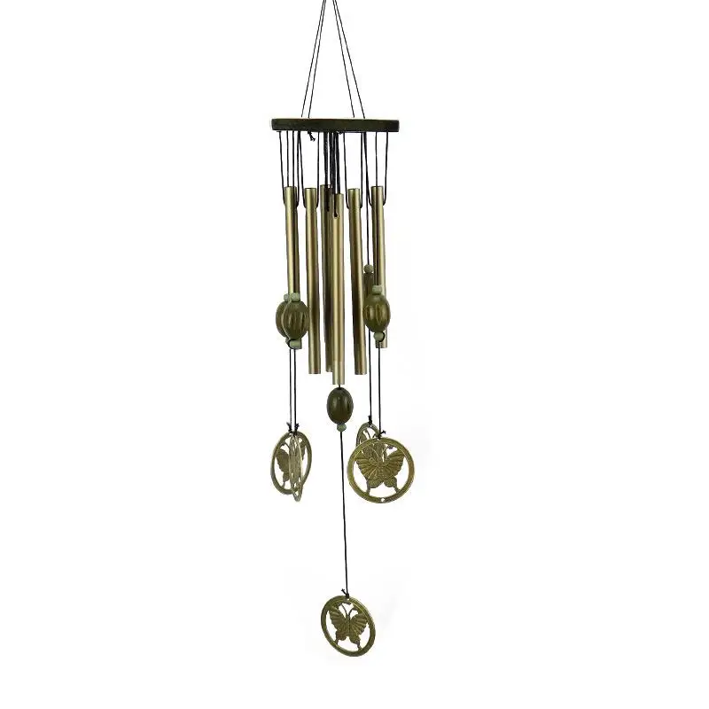 Античный удивительный Грация глубокий резонансный 6 трубка Windchime Часовня колокольчики ветра двери настенный Декор для дома