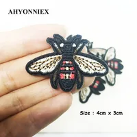Buy 10pcs/lot Small Yellow Bee Patch Embroidery Sticker Iron on Patches Online - Image 4