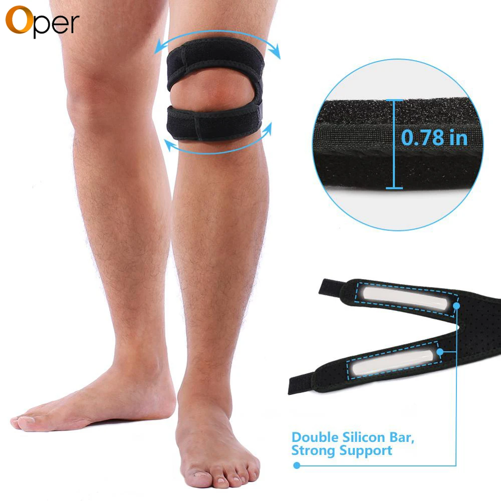 

Adjustable Elastic Sports Patella Knee Support Protector Orthopedic Kneepad Hole Protector Safety Guard Strap Knee Joint Support