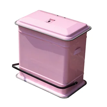 

Metal Foot Damping With Double Barrel Classification Covered Garbage Bins In The Kitchen