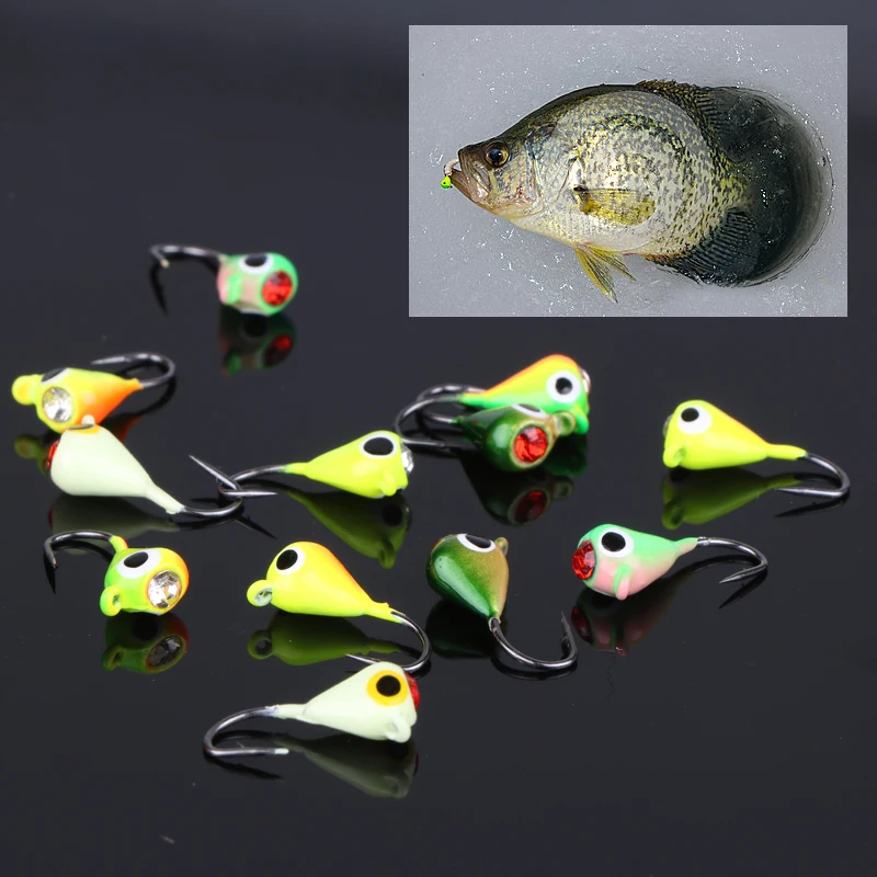 12 шт. приманки для зимней подледной рыбалки 1 г 4 см|artificial bait|fishing lurefishing lure jig |