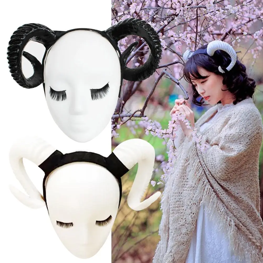 

Halloween Gothic Style Horn Punk Headwear Forest Animal Photography Props Cosplay Steam Age COS Hair Accessories Handmade