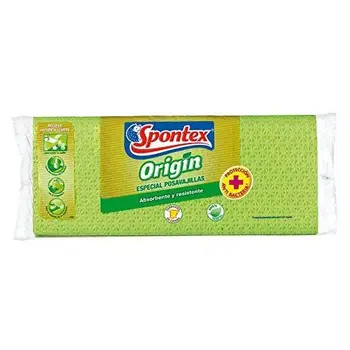 

Spontex Origin – Panno assorbente di pasta speciale POSAVAJILLAS, antibatterico, modelli assortiti – [Confezione da 3]