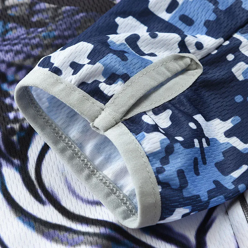 SPATA Quick Dry Bass Fishing Clothing Long Sleeve Camouflage Hooded Breathable Anti-UV Sun Protection Clothes Fishing Shirts