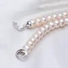 Natural Freshwater Pearl Necklace Jewelry 925 Sterling Silver Pearl Choker Necklaces For Women Gift Wholesale ► Photo 3/6