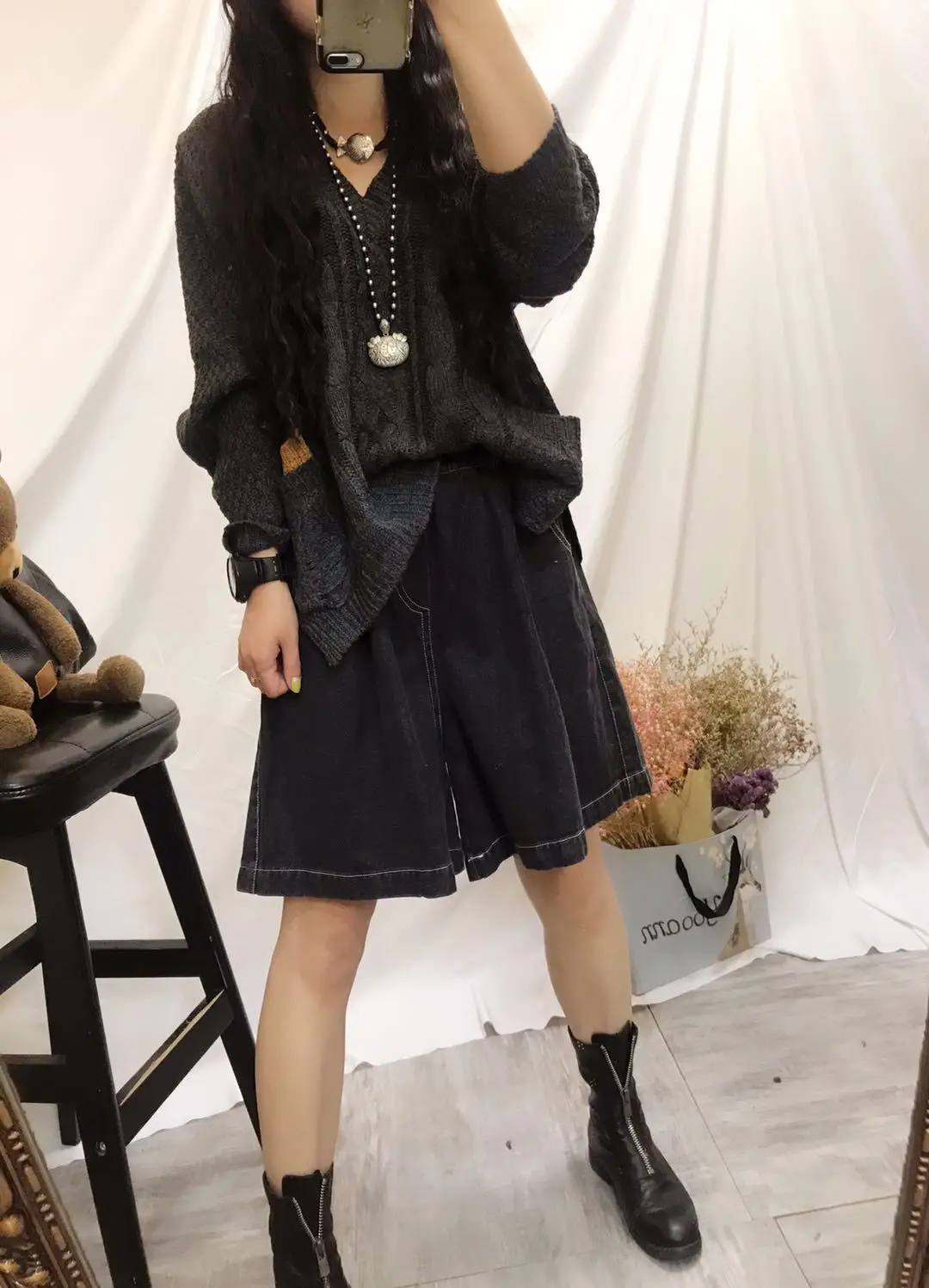 Европа Америка Blusas Mujer De Moda Сплит Повседневный Свободный вязаный свитер длинное пальто куртка плюс размер женщин
