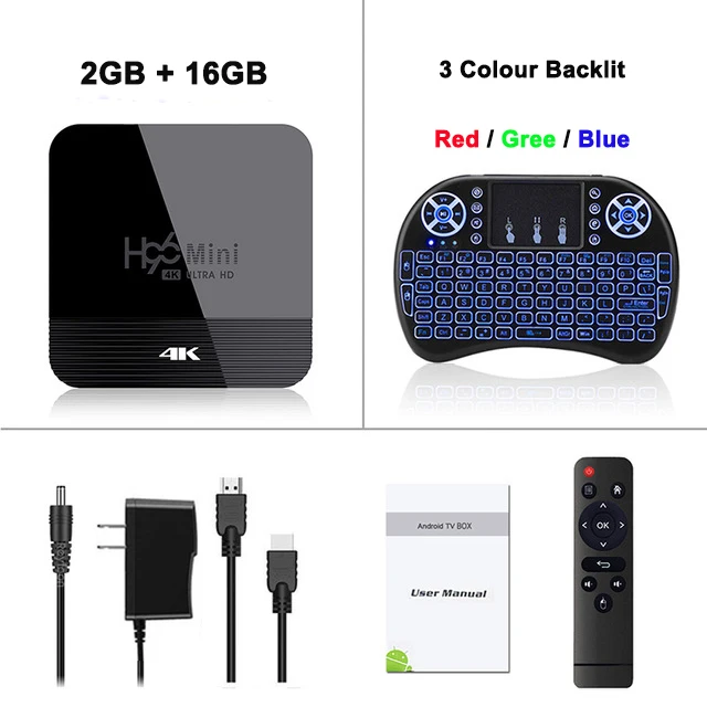 2G 16G Add I8Backlit H96 мини H8 Android 9,0 ТВ приставка 4K Смарт ТВ приставка H.265 2,4G 5G Wifi Google плеер четырехъядерный медиаплеер Netflix Bluetooth 4,0 - Цвет: 2G 16G Add I8Backlit