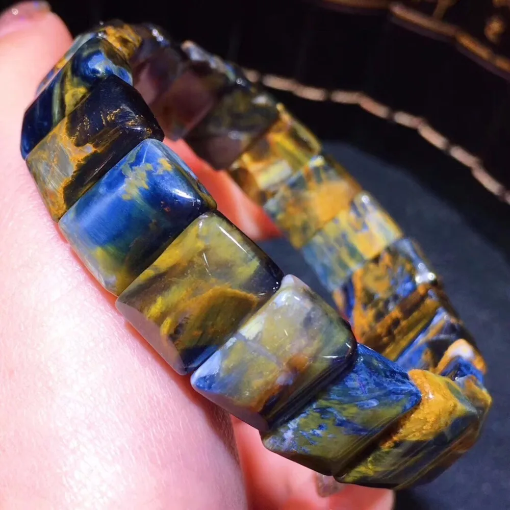 Natural Blue Pietersite Bracelet (1)