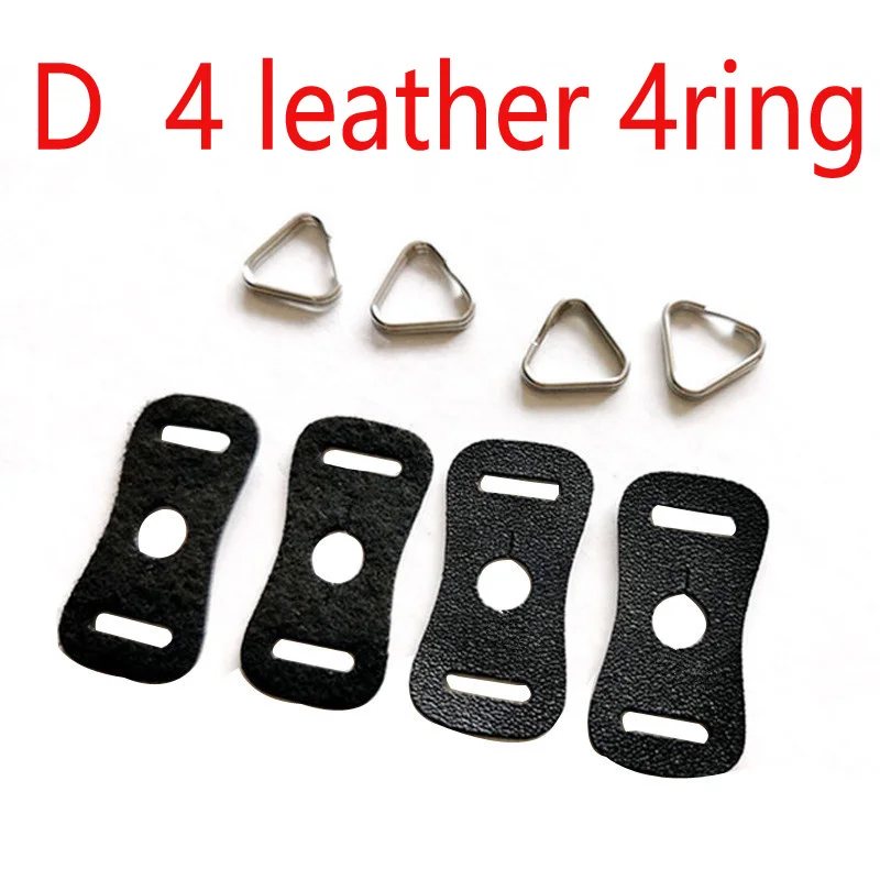 D 4 leather 4ring Защитный кожаный чехол ремень для камеры треугольник Сплит кольцо крюк для Fujifilm Canon Nikon sony Olympus Pentax DSLR камеры - Цвет: D 4 leather 4ring