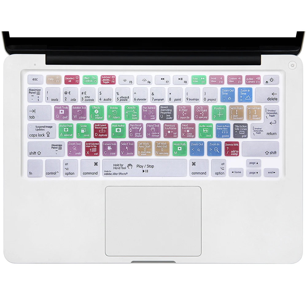 HRH premium Pro Final Cut Pro X AI PS ярлык клавиатуры кожаный чехол для Macbook Air Pro retina 13 15 17 США/ЕС раскладка оба - Цвет: After Effects