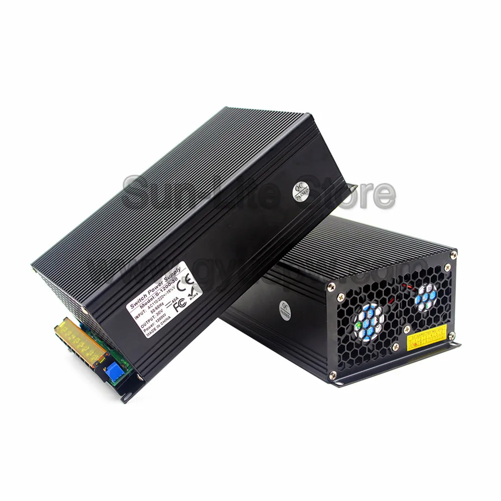 Высокое качество новая модель DC30V 40A 1200W Импульсный блок питания AC 110-220V вход до 30V Выходной адаптер питания для освещения