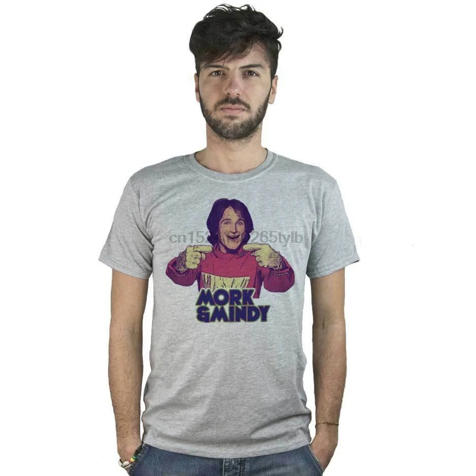 Футболка Mork Mindy рубашка для рисования 80 лет винтажная ТВ серия FUN G | Мужская одежда