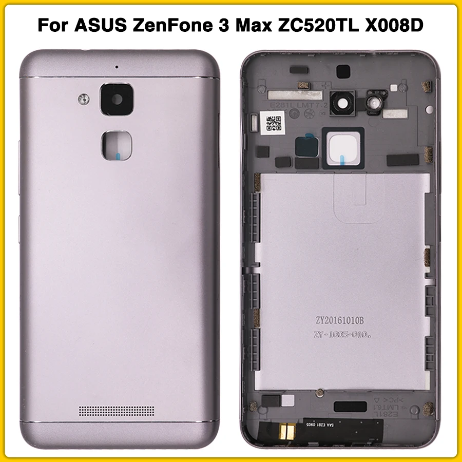 ZC520TL задний Чехол для ASUS ZenFone 3 Max ZC520TL X008D задняя крышка батарейного отсека дверной чехол Корпус батареи задняя крышка