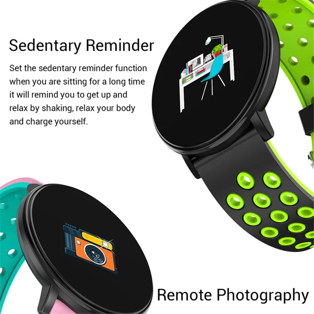  Smart Watch Men Blood Pressure Smart Clock Round Waterproof Smartwatch Women Sport Health Bracelet  - 4000352000099