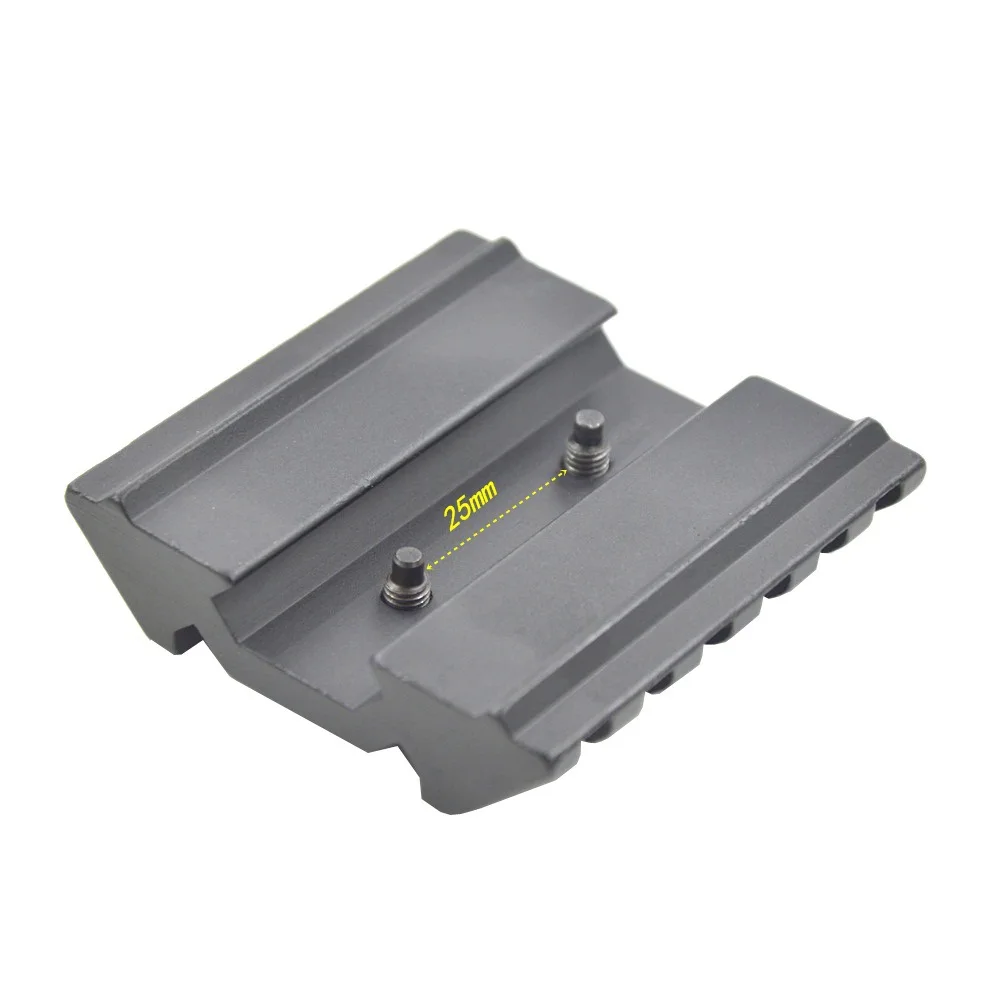 ar 15 accessories hunting Tactical aluminum airsoft Dual 45 degree offset mount extend Picatinny rail 20mm Weaver Picatinny Rail (5)