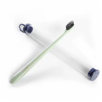 

Wheat-straw Environmentally-friendly Toothbrush Portable Fine Soft Brushing Anti-bleeding Toothbrush with Box For Adults Cheap