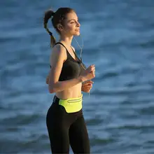 Водонепроницаемая поясная сумка для бега на открытом воздухе, водонепроницаемый держатель для мобильного телефона, ремень для бега, сумка для живота, женская спортивная сумка для фитнеса, женская спортивная сумка